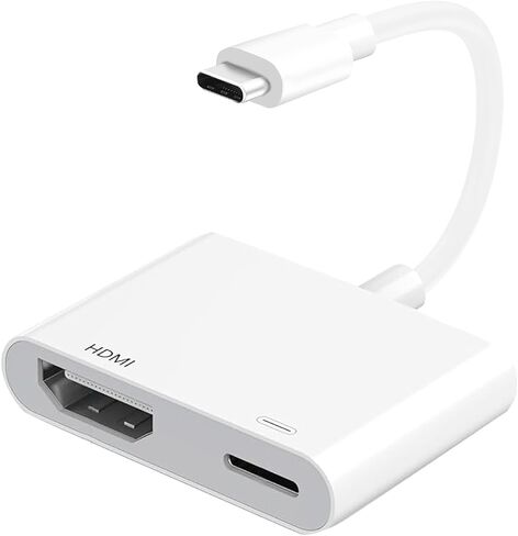USB C to HDMI Adapter for iPhone 17/16/15 to TV, Type C Digital AV HDMI Adapter with 100W Fast Charging & 4K HDMI Port, Compatible with iPhone 15/16/17 /iPad/MacBook/Laptop to HDTV Projector Monitor in Kuwait
