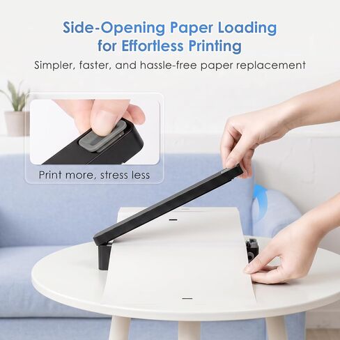 JADENS Portable US Letter Thermal Printer with Bluetooth, Inkless Printing in Kuwait