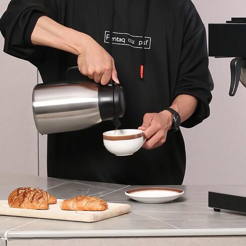 SYBO 74oz Insulated Thermal Coffee Carafe, Stainless Steel in Kuwait