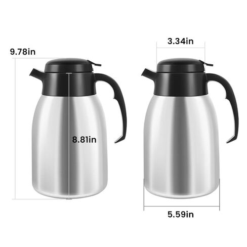 SYBO 74oz Insulated Thermal Coffee Carafe, Stainless Steel in Kuwait