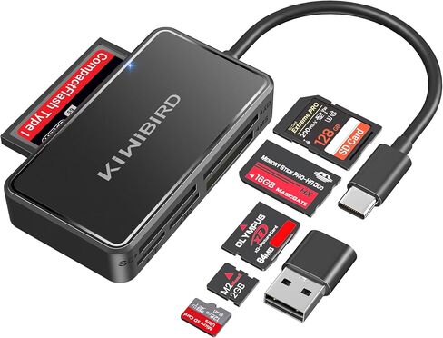 KiWiBiRD SD Card Reader, CF Card Reader USB C, Memory Stick Pro Duo Reader in Kuwait