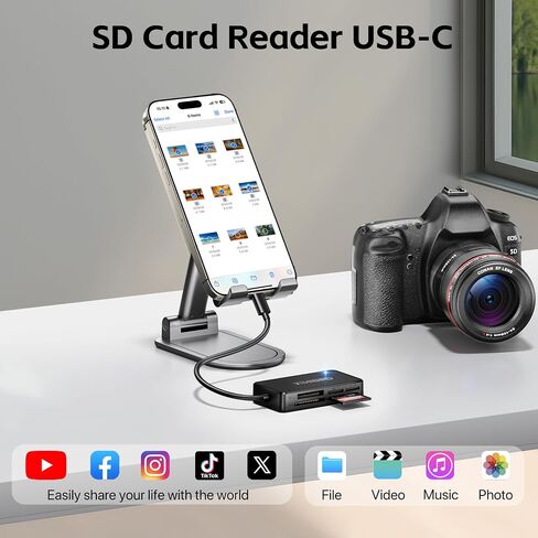 KiWiBiRD SD Card Reader, CF Card Reader USB C, Memory Stick Pro Duo Reader in Kuwait
