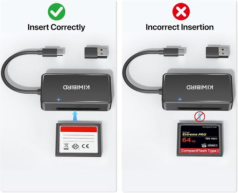 KiWiBiRD SD Card Reader, CF Card Reader USB C, Memory Stick Pro Duo Reader in Kuwait