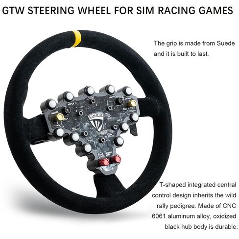 Obokidlyamor 320mm/12.6" GTW can be installed on 70mm/2.8" quick release adapter;AS For WRC SIMAGIC MOZA R5 FANATEC SIM CUBE in Kuwait