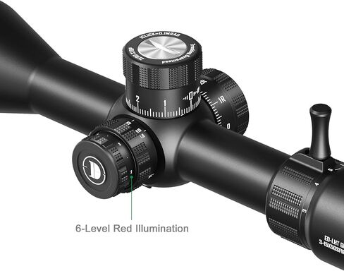 DISCOVERYOPT ED-LHT GEN2 3-15X50SFIR Rifle Scope FFP,30mm Tube,Red Illumination (6 Levels),0.1MRAD Reticle, Waterproof & Fogproof, Lightweight for Hunting in Kuwait