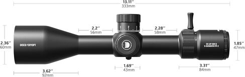 DISCOVERYOPT ED-LHT GEN2 3-15X50SFIR Rifle Scope FFP,30mm Tube,Red Illumination (6 Levels),0.1MRAD Reticle, Waterproof & Fogproof, Lightweight for Hunting in Kuwait