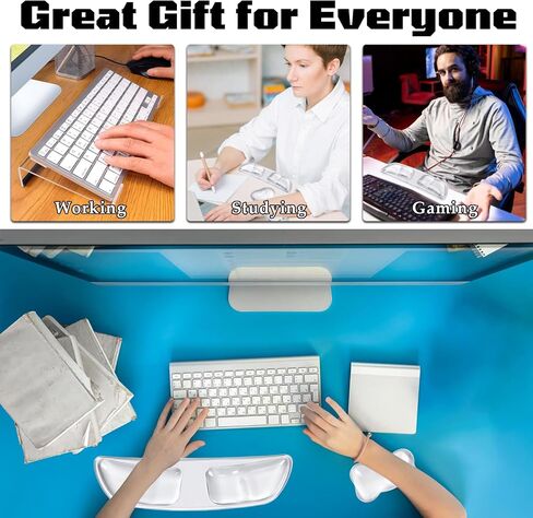 3PCS Gel Wrist Rest for Keyboard and Mouse with Computer Keyboard Stand Set in Kuwait