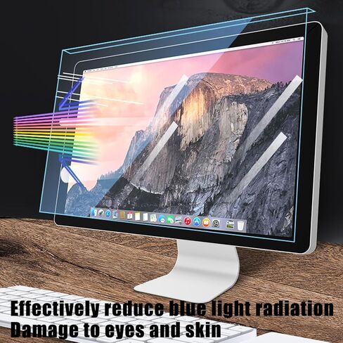 Desktop Computer Screen Filter, Anti-Blue Light Acrylic Protective Film, Removable High-Definition Hanging Eye Protection Filter Film (24 inches) in Kuwait