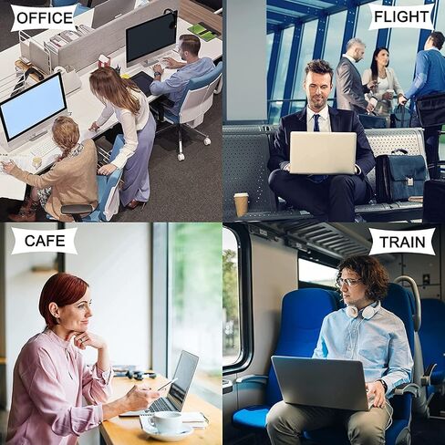 13-32 inch Computer Privacy Screen for Monitor, Anti-Blue Light Monitor Privacy Screen Fliter, Security Shield Filter (27in(597 * 336mm)) in Kuwait