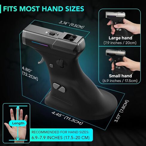 ErgoStrike7: Next-Gen FPS Gaming Mouse with Recoil - Ergonomic Vertical Mice FPS Gun Grip Mouse, Wireless/Wired USB for PC Gamers (Black) in Kuwait