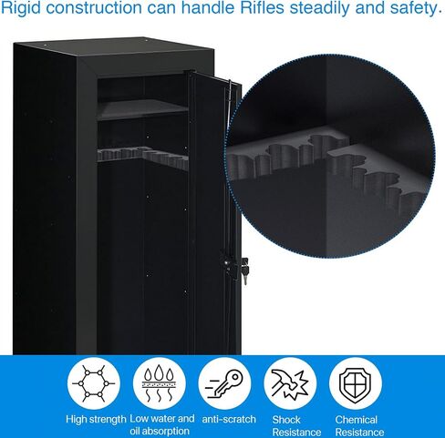 Foam Rifle Barrel Rack & Magnetic Gun Hanger for Metal Cabinet in Kuwait