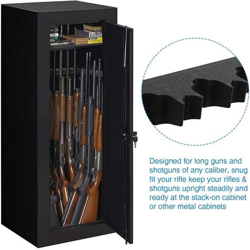 Foam Rifle Barrel Rack & Magnetic Gun Hanger for Metal Cabinet in Kuwait