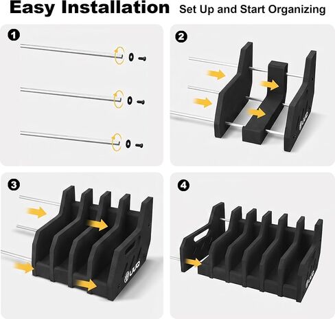 UUQ 6-Slot Pistol Rack, EVA Foam Handgun Storage Organizer, Black in Kuwait