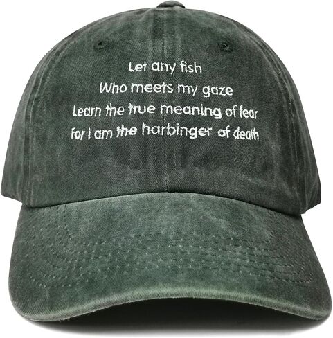 Hepandy Embroidered Let Any Fish Men Women Dad Hat in Kuwait