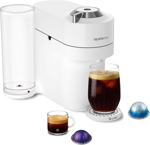 Nespresso Vertuo Pop+ Deluxe Coffee & Espresso Maker by Breville, White in Kuwait