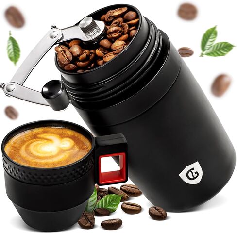 Manual Coffee Grinder for Camping and Travel, Portable Pour Over Brewer Kit in Kuwait