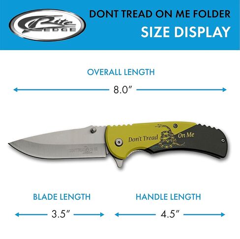 SZCO Supplies 300543-YB Dtom Handled Assisted Open Liner Lock Edc Folding Knife, Yellow/Black, 8" Length in Kuwait