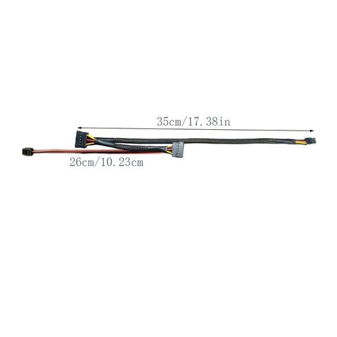 Compatible with Dell Mini 6-pin to SATA15-pin Adapter Cable, CT1250 ECT1205 QCT1250 QCS1250 QBT1250 QBM1250 QCM1250 FCS1250 SATA HDD/SSD/with Optical Drive Expansion Cable in Kuwait