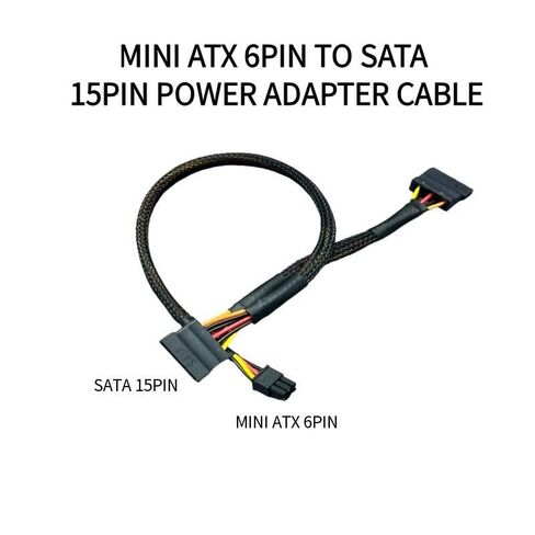 SATA Hard Drive Cable for Dell Mini 6-pin Power Connector Compatible with CT1250 ETC1250 QBT1250 QCT1250 QCS1250,15 pin SATA to 6-pin Hard Drive Power Adapter (for HDD/SSD) 13.78+5.91in in Kuwait