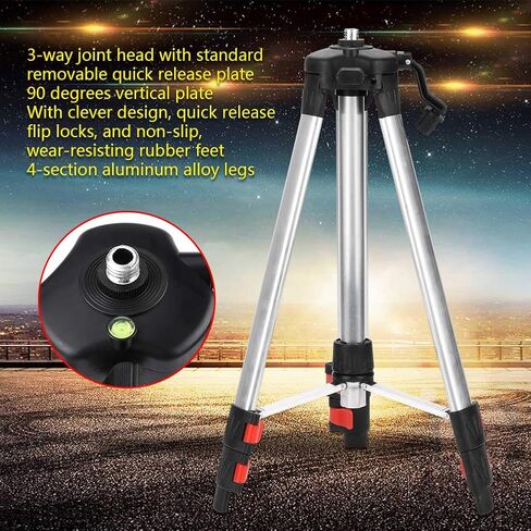 1.2M Tripod Level Stand Automatic Self Leveling Measurement Tool with Quick Release Plate in Kuwait
