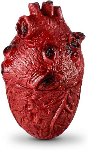 Fake Bloody Heart Prop Halloween Decoration, Realistic Anatomical Heart for Haunted House, Horror Party Decor, Spooky Prank Accessory, Creepy Costume Prop in Kuwait