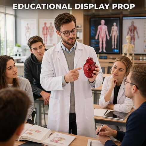 Fake Bloody Heart Prop Halloween Decoration, Realistic Anatomical Heart for Haunted House, Horror Party Decor, Spooky Prank Accessory, Creepy Costume Prop in Kuwait