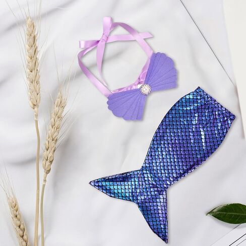 Baby Photo Props for Girl 0-1 Year Infant Bra Tail Costume Newborn Photography Props Theme Outfit Baby Essential in Kuwait