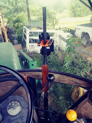 Glass Enclosed Tractor, Combine, Sprayer Gun Mount Rack with Butt Stock in Kuwait