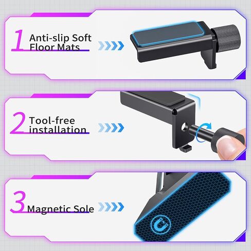ARGB GPU Support Bracket with CPU & GPU Temp/Usage Display, Adjustable Height GPU Sag Bracket with Magnet & Non-Slip Base for Video Card, Universal Graphics Card Support, 5V3PIN RGB GPU Brace in Kuwait