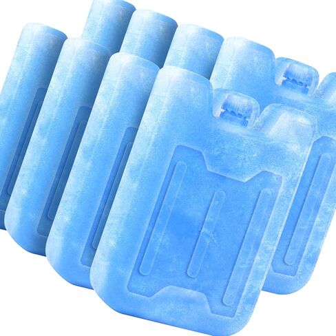 Ice Packs for Lunch Boxes Cooler Tote Bags Reusable Refreezable Cold Slim Large Cheap Hard Protable Icepacks for Bento Shipping Beach Camp Car in Kuwait