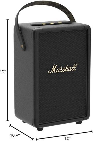 Marshall Tufton Portable Bluetooth Speaker, Black & Brass in Kuwait