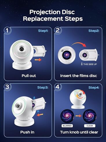 Galaxy Projector for Bedroom with 29 Soothing Sounds Machine, 16 in 1 HD Disc Star Planetarium Projector Galaxy Light, Remote Timer Bluetooth Speaker, Ceiling Night Light Gifts for Boys in Kuwait
