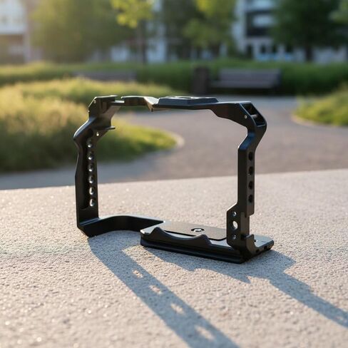 Camera Cage Camera Frame Camera Rig Camera Mount Sturdy Aluminum Alloy Frame with Cold Shoe and Threaded Interfaces Suitable for Filmmakers Photographers Studio Production Outdoor Shoots in Kuwait