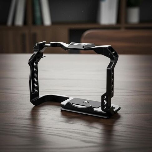 Camera Cage Camera Frame Camera Rig Camera Mount Sturdy Aluminum Alloy Frame with Cold Shoe and Threaded Interfaces Suitable for Filmmakers Photographers Studio Production Outdoor Shoots in Kuwait