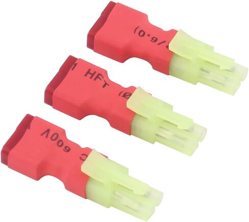 3pcs Compatible with Micro Mini Tamiya Male(Reversed) to T-Plug Style Female Adapter for Airsoft(B105-3) in Kuwait