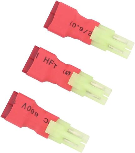 3pcs Compatible with Micro Mini Tamiya Male(Reversed) to T-Plug Style Female Adapter for Airsoft(B105-3) in Kuwait