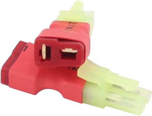 3pcs Compatible with Micro Mini Tamiya Male(Reversed) to T-Plug Style Female Adapter for Airsoft(B105-3) in Kuwait