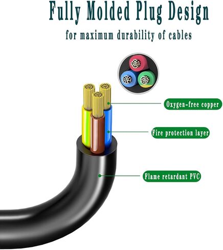 Speaker Power Cable for ION Block Rocker, ION Pathfinder, Tailgater Bluetooth, Guitar Amp, Job Rocker, Explorer Portable Speaker System Replacement Power Cord in Kuwait