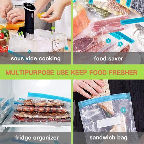 Sous Vide Bags Reusable 32Pcs, Vacuum Sealer Bags 3 Sizes in Saudi Arabia