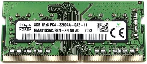 SK Hynix 8GB SODIMM DDR4 3200 PC4 3200AA 1Rx8 HMA81GS6CJR8N-XN Laptop RAM Memory SO-DIMM for Dell HP Lenovo and Other Systems in Kuwait