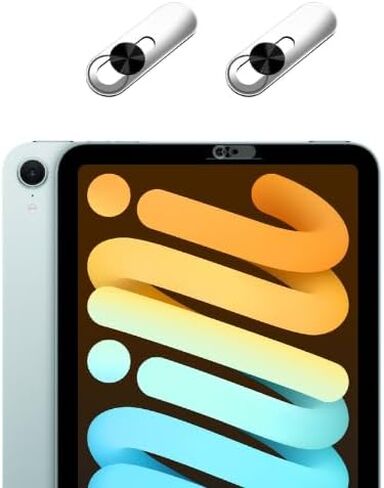 Front Camera Cover,Camera Privacy Covers Compatible with iPad, Webcam Privacy Cover,Ultra-Thin Transparent Slide, Easy Install Self-Adhesive, Compatible with Galaxy, Pixel & Tablets,Black-2 Pack in Kuwait