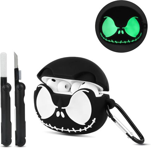 CCXNAS for AirPods Pro 3 Case with Cleaner Kit, Glow in ihe Dark, Black in Kuwait