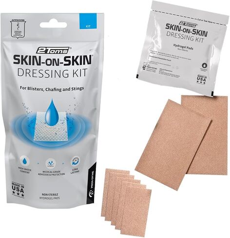 2Toms Skin-on-Skin Soothing Hydrogel Squares for Skin Irritations, 200 in Kuwait