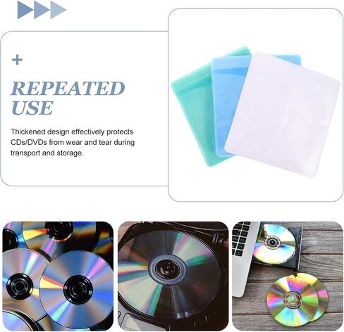 600pcs Plastic CD Disc Storage Pouch, Pp Protective Sleeves in Kuwait