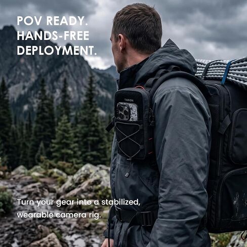 TARION Backpack Shoulder Strap Pouch with POV Camera Pocket, Node X-Pod in Kuwait