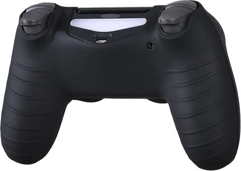 YoRHa Laser Carving Silicone Skin for PS4 Controller x 1(Skulls White) with Exclusive Thumb Grips x 8 in Kuwait