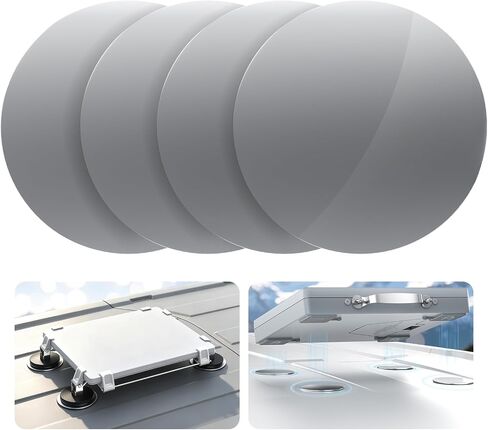 4Pcs Magnetic Mount Plates for Starlink Mini/Gen 3, Adhesive Metal Plate Magnetic Pads for Car Truck RV SUV Aluminum/Glass Cab Roof, Starlink Mounting Accessory for Satellite Dish Magnetic Car Mount in Kuwait