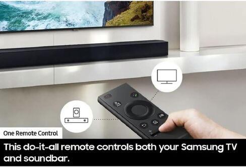 Samsung (Refurbished) B-Series 4.1.CH Soundbar & Rear Speakers w/Subwoofer Bluetooth HW-C47M/ZA (Renewed) in Kuwait