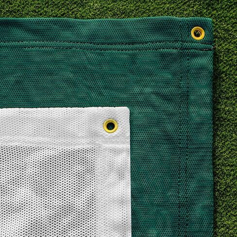 Professional Archery Back Stop Netting | Heavy Duty 450gsm Polypropylene Safety Net for Archery Ranges & Backyard Practice | Reinforced Edges & Brass Eyelets | Multiple [Green/White] in Kuwait