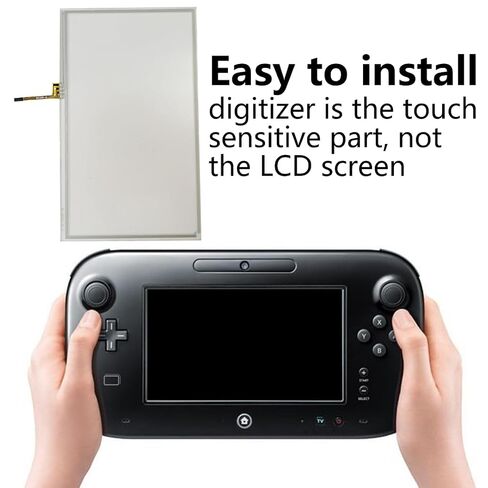 Touch Screen TouchScreen Digitizer Compatible for Nintendo Wii U GamePad,XSPANDER Replacement [video game] in Kuwait